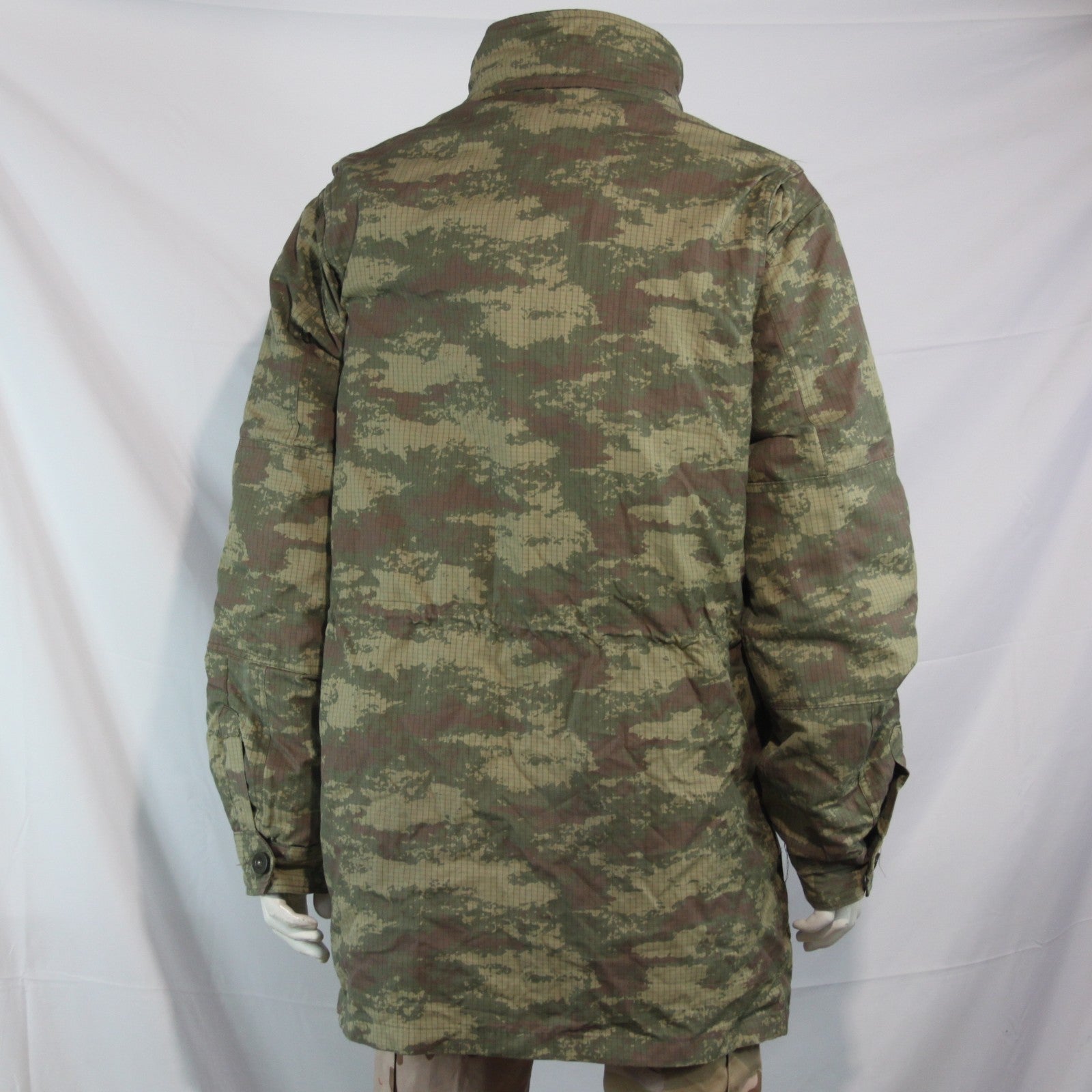 Genuine Surplus Turkish Army Camo Parka Fleece Lined Jacket 40-42" (3767)