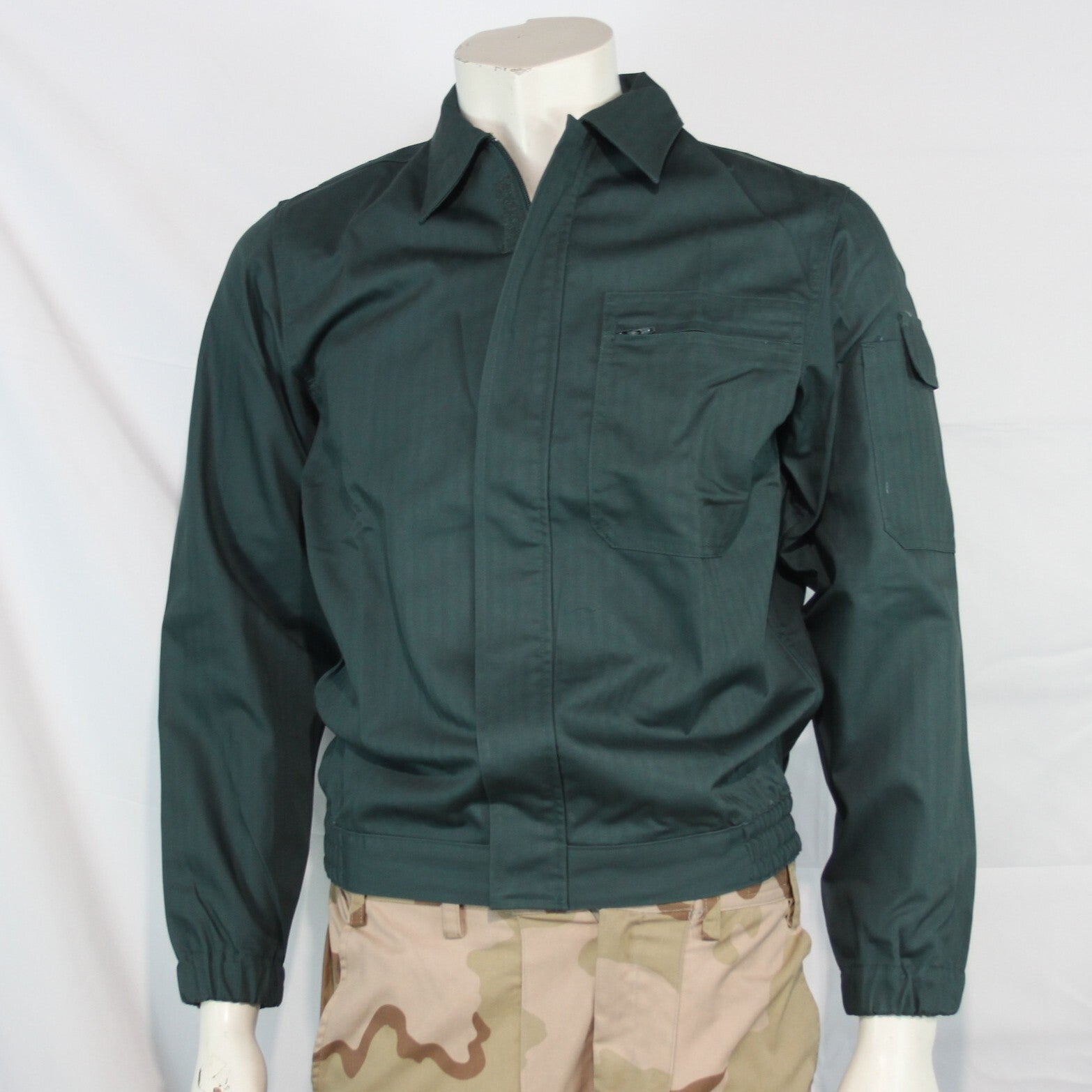 Genuine Surplus Spanish Police Lightweight Jacket Bottle Green S/Grade (3183)