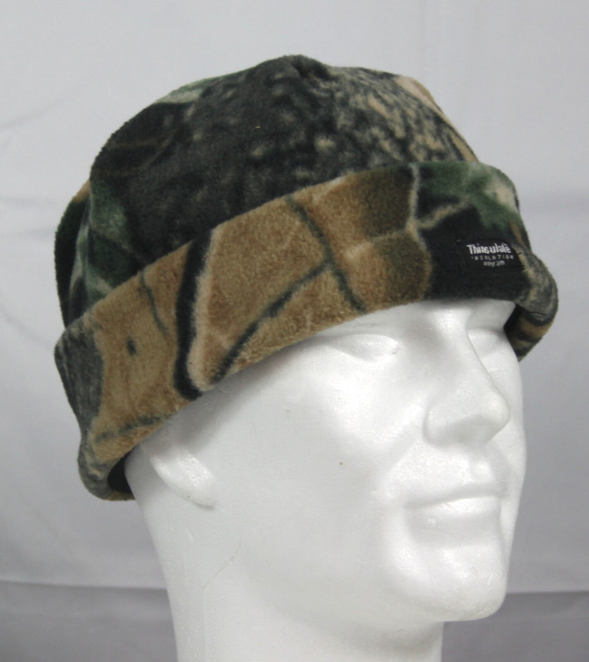 Kids Fleece Hat Printed Tree Camouflage Winter Warm Hat