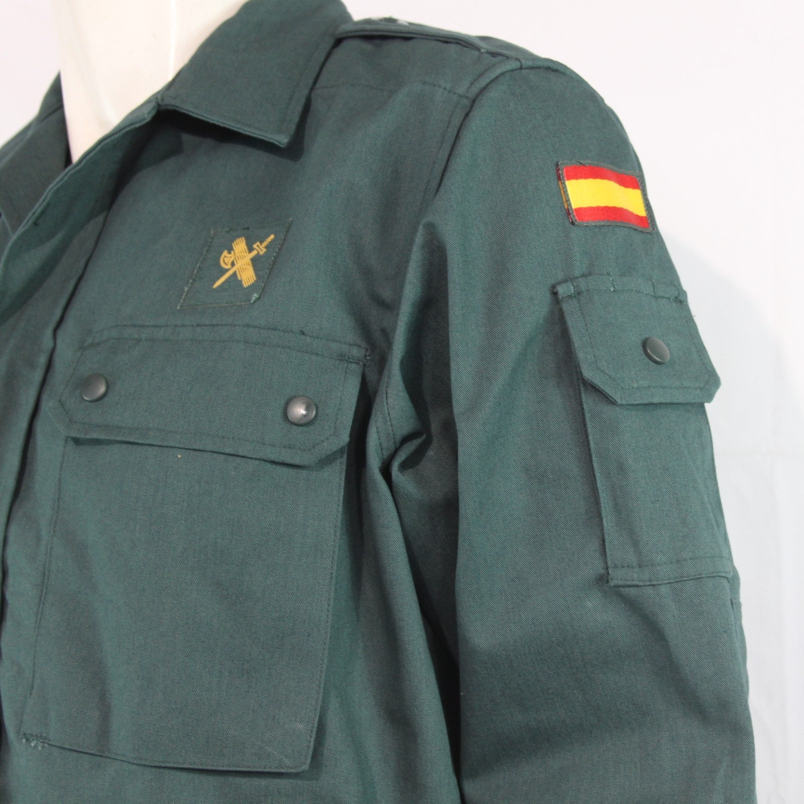 Genuine Surplus Spanish Army Bottle Green Field Shirt  42" (4279)
