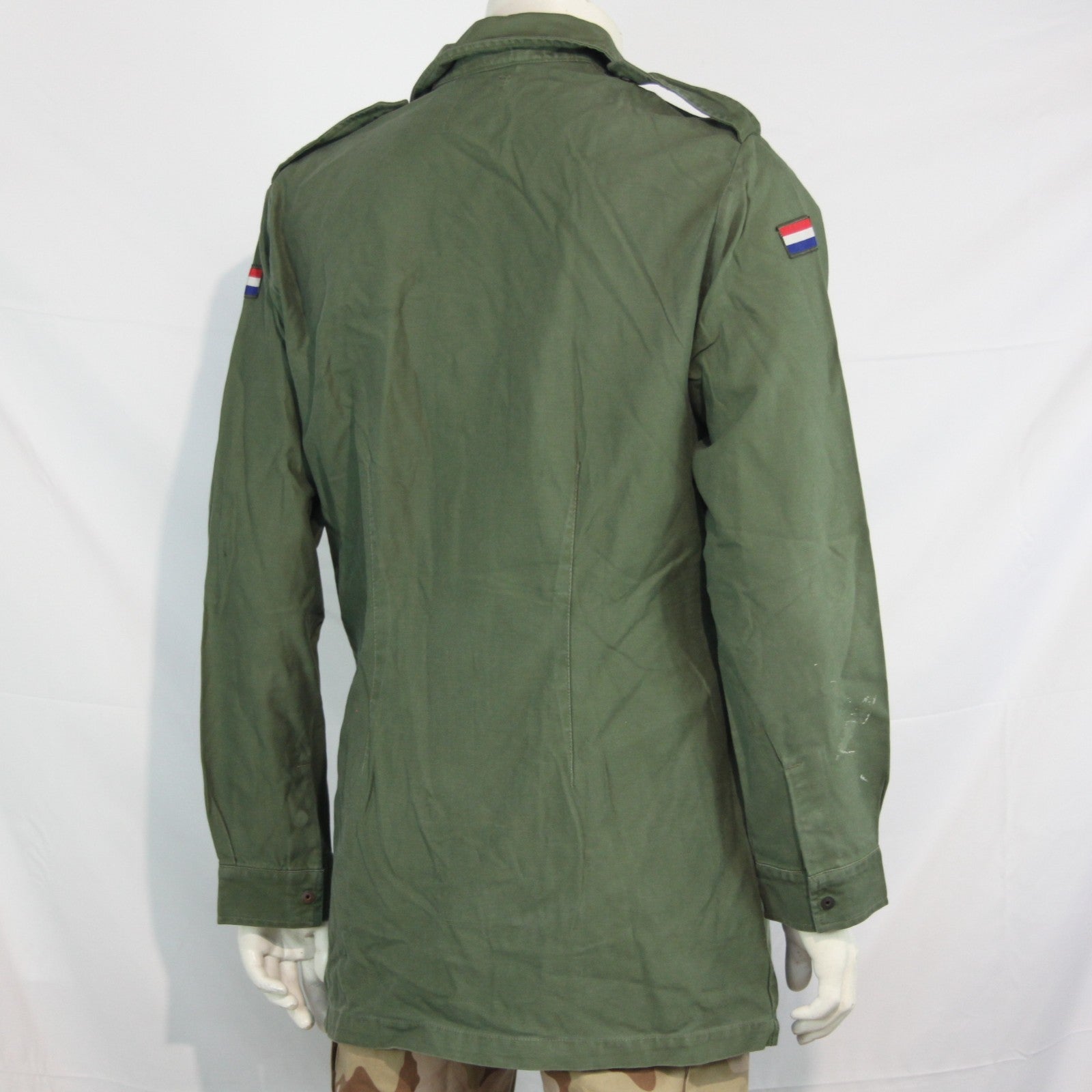 Genuine Surplus Dutch Army Olive Green Vintage Field Shirt HW Cotton  G2 (3320)