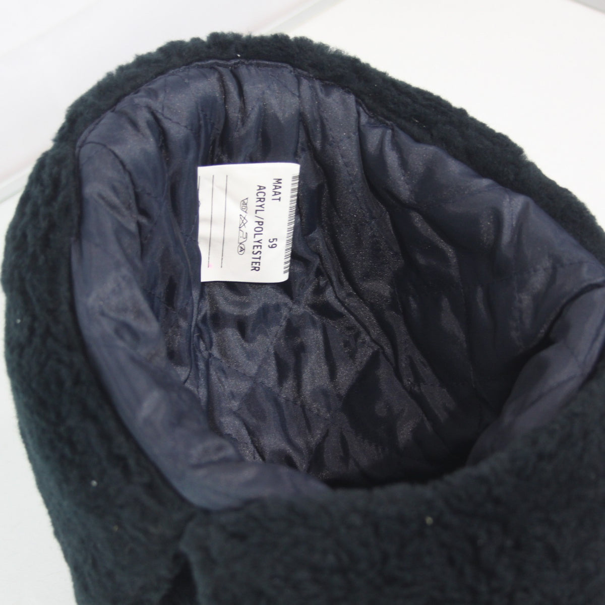 Faux Fur Thermal Winter Hat Genuine Surplus Dutch Army Navy Blue (3933)