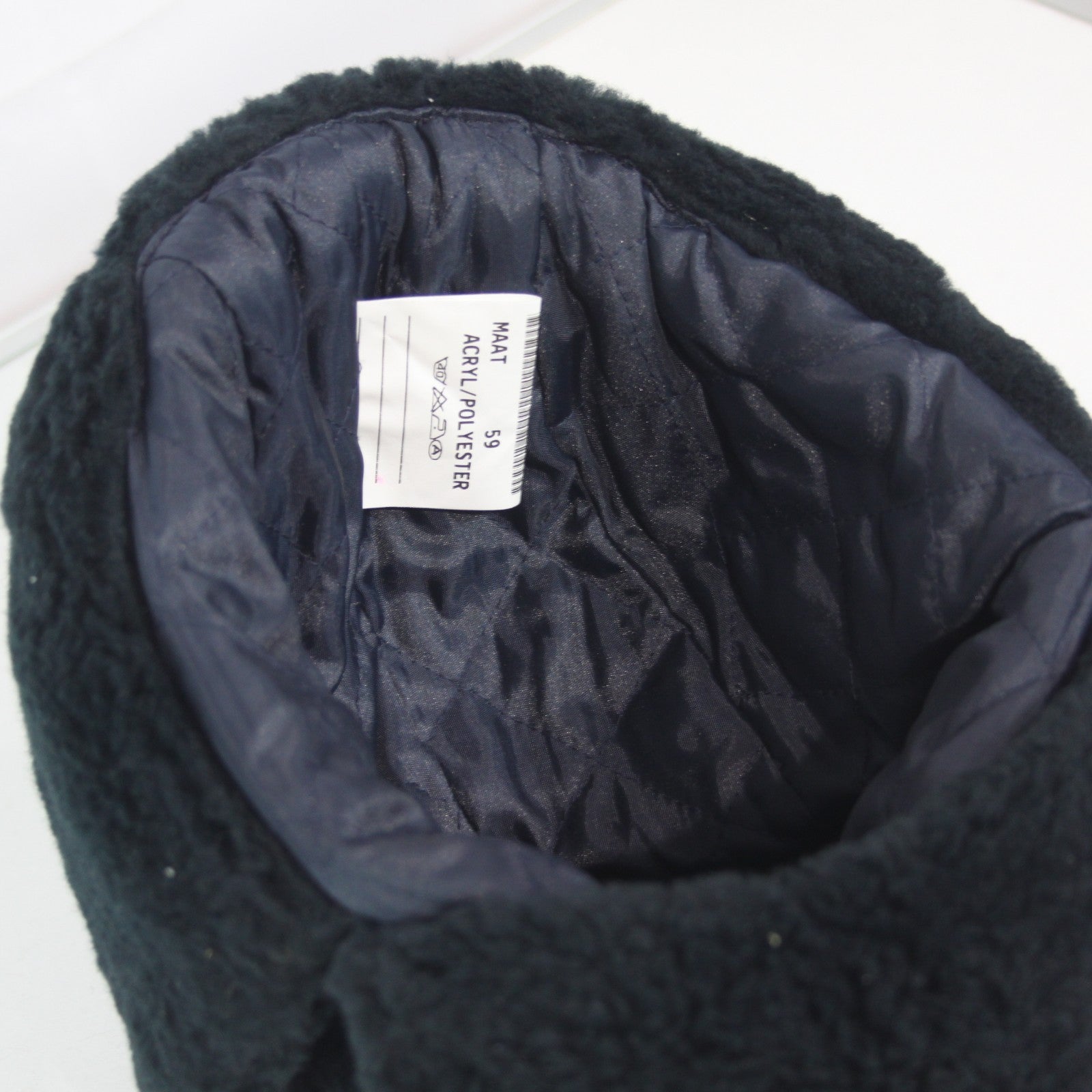 Faux Fur Thermal Winter Hat Genuine Surplus Dutch Army Navy Blue (3933)