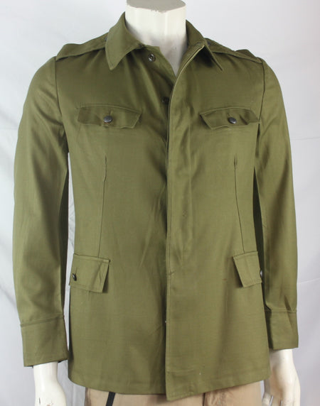 Genuine Surplus Czech Unlined Lighweight Jacket Olive Army 1976 36" Chest (1415)