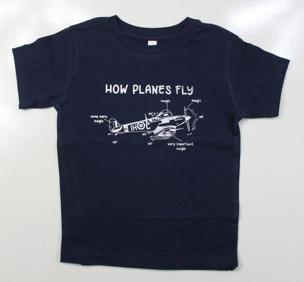 Kids How Planes Fly Aviation Military Style T-Shirt RAF Forces Boys Girls Cute