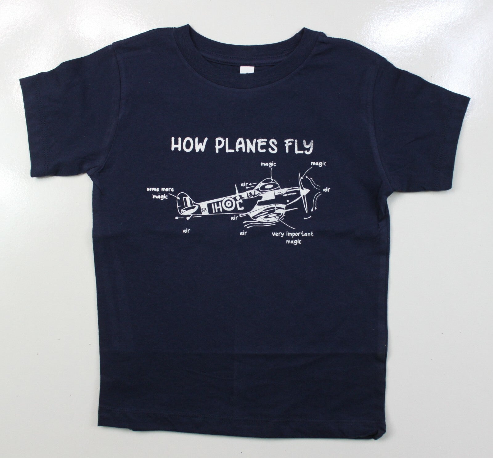 Kids How Planes Fly Aviation Military Style T-Shirt RAF Forces Boys Girls Cute