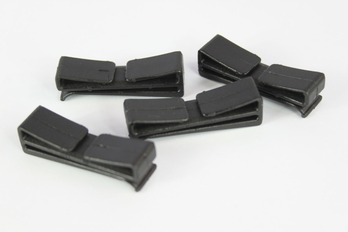 Webbing Loop Stays / Retainer Buckle Black Plastic Rucksac Replacement All Sizes
