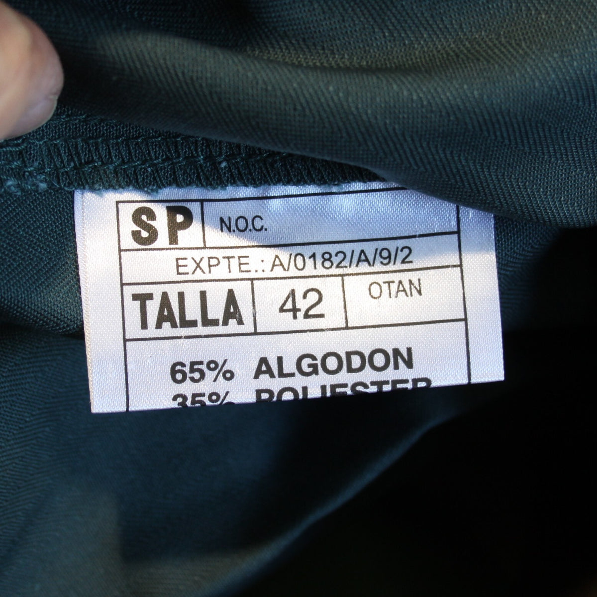 Genuine Surplus Spanish Police Lightweight Jacket Bottle Green S/Grade (3183)