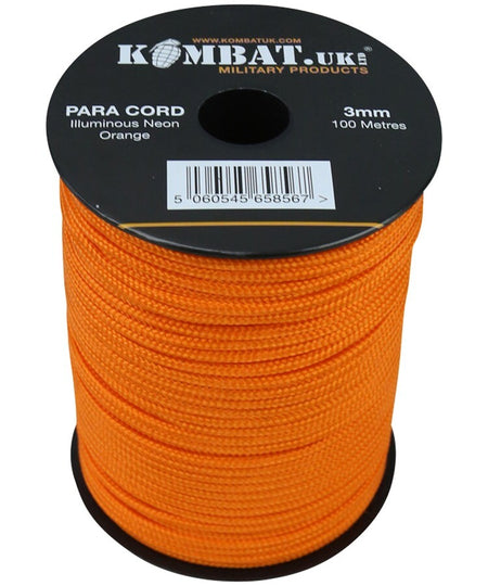 Kombat Paracord Reel String Cord Strong Camping Military Cadets Rope 3mm