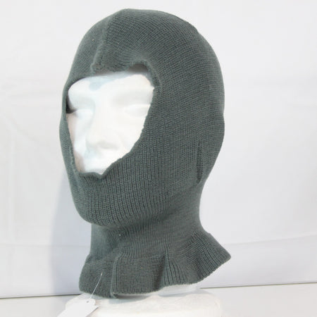 Genuine Surplus Swiss Military Balaclava Wool Mix Grey Knitted Shorter Style