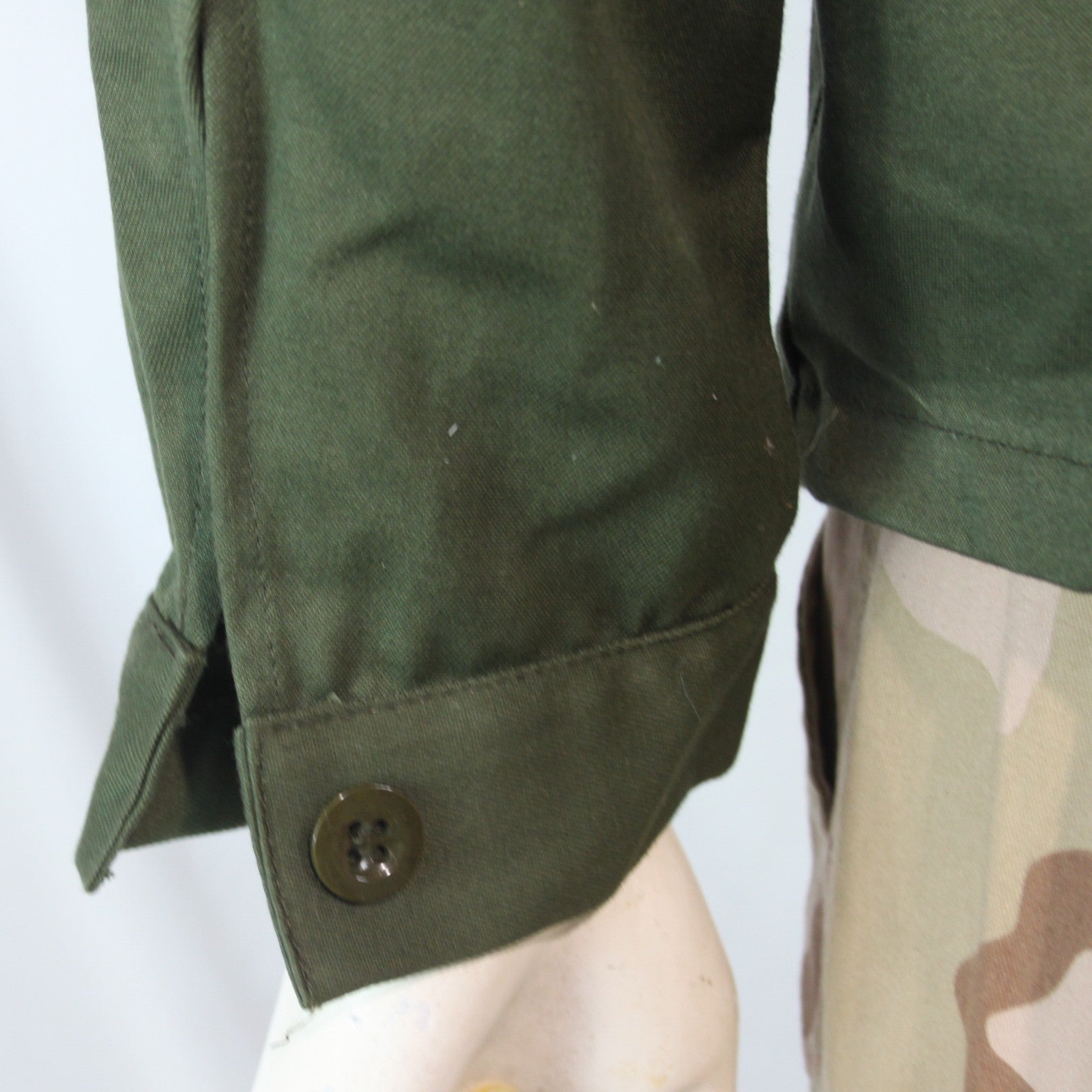 Genuine Surplus Belgian Army Working Dress Shirt Olive (4263)