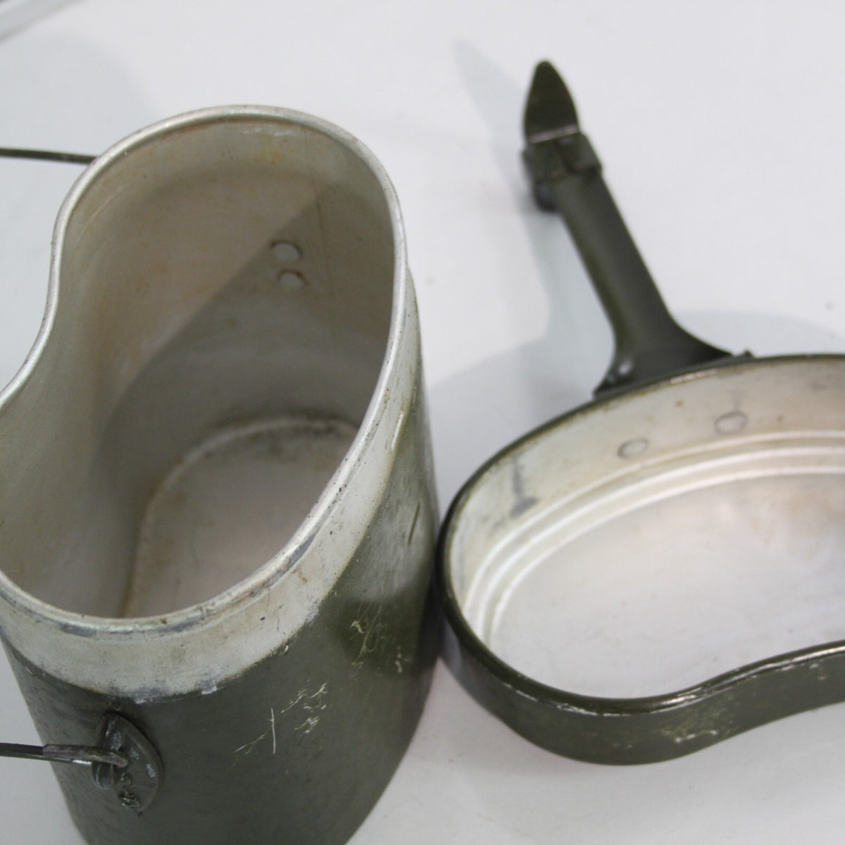 Genuine Surplus Romanian Army  Aluminium  Mess Tin Set Billy Can 3231