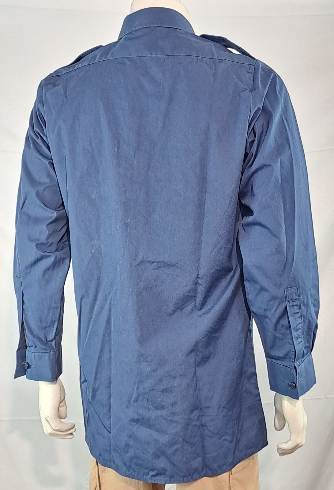 Genuine Surplus British RAF/Navy Working Shirt Wedgewood Polycotton