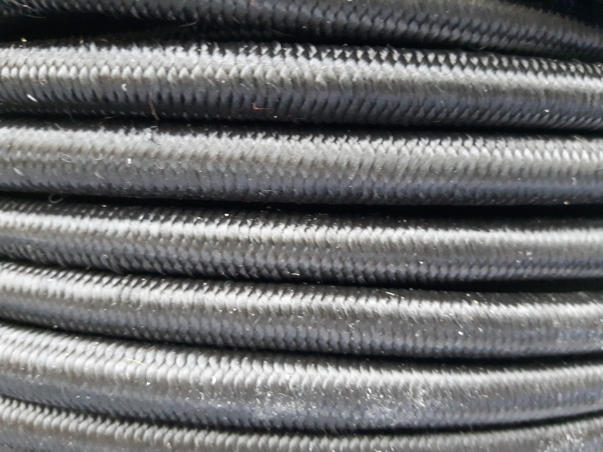 8mm Shockcord Bungee Cord Black Strong Stretchy Elasticated