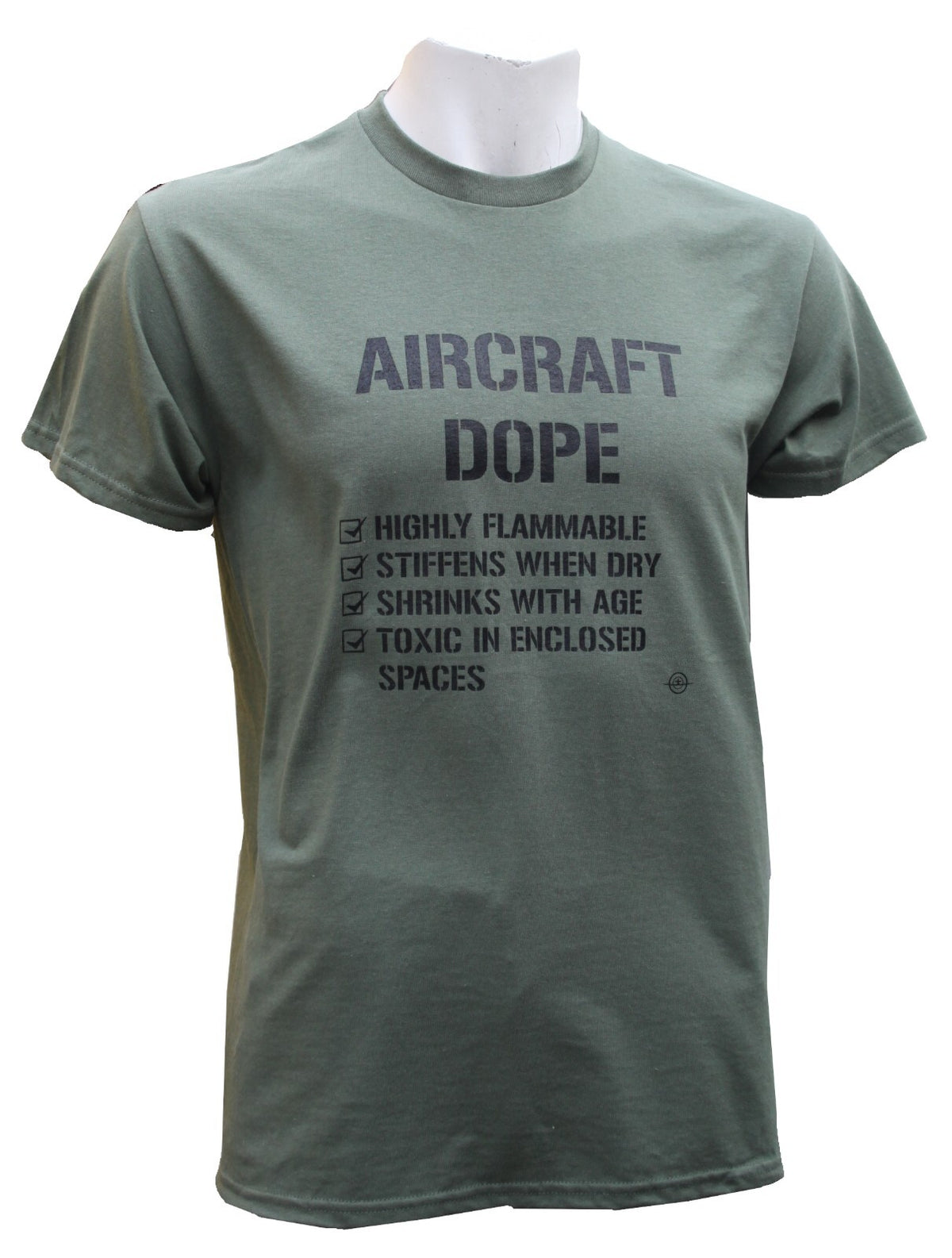 Aircraft Dope Aviation Small Plane Self Build Exclusive Printed T-Shirt Green