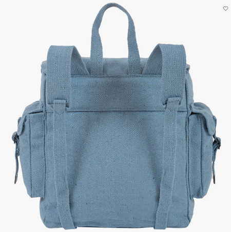 NEW Large Canvas Webbing Backpack Rucksack Pocketed Haversack  fishing satchel