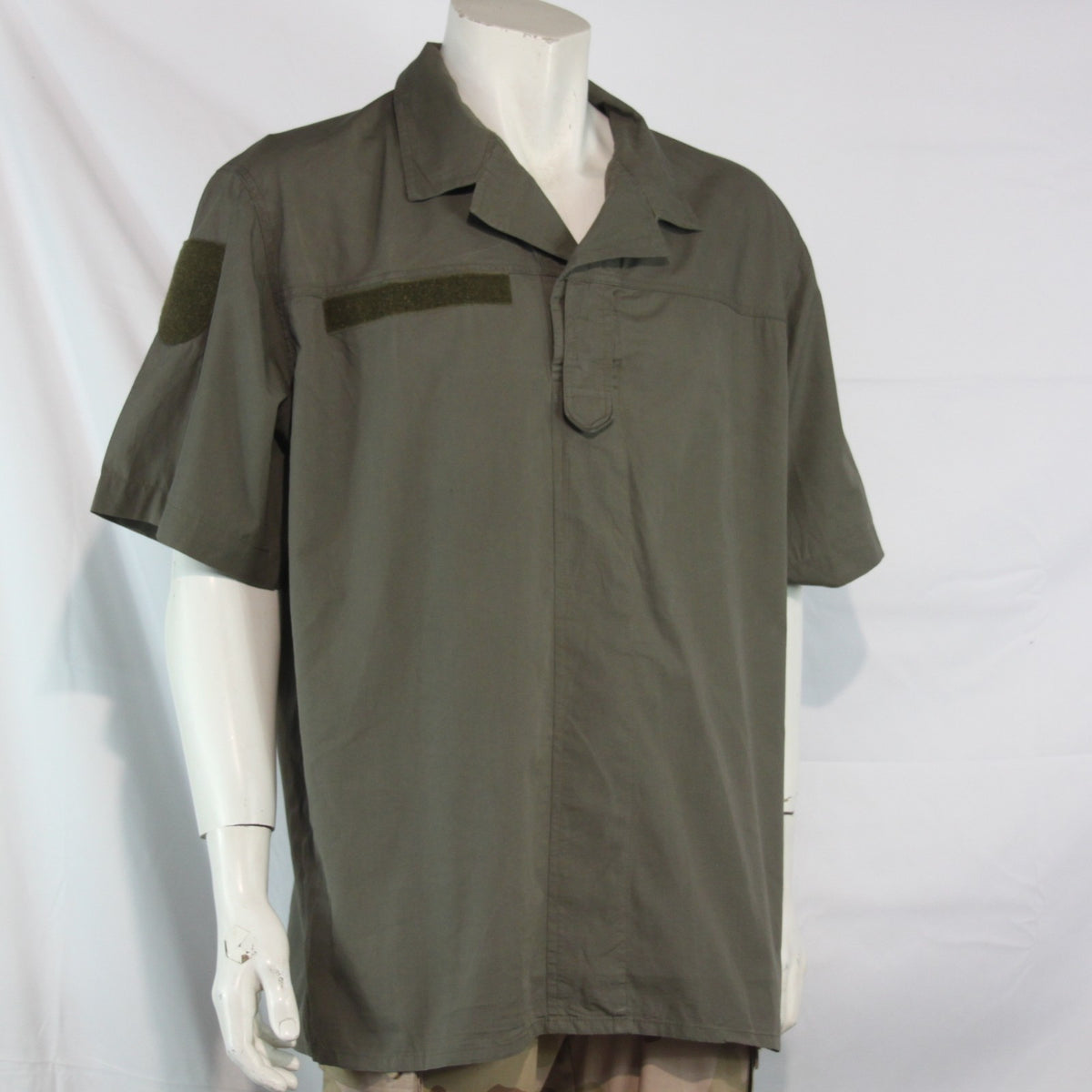 Genuine Surplus Austrian Overhead Shirt 100% Cotton Olive Green 44-46" (4064)