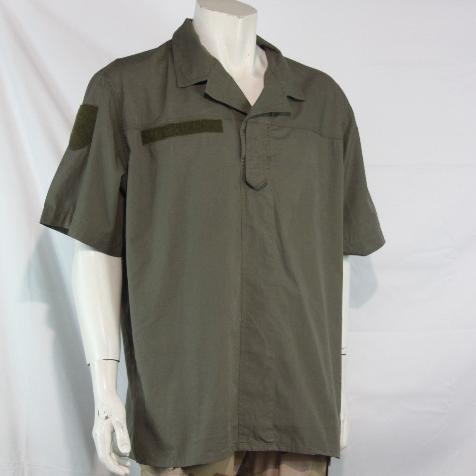 Genuine Surplus Austrian Overhead Shirt 100% Cotton Olive Green 44-46" (4064)