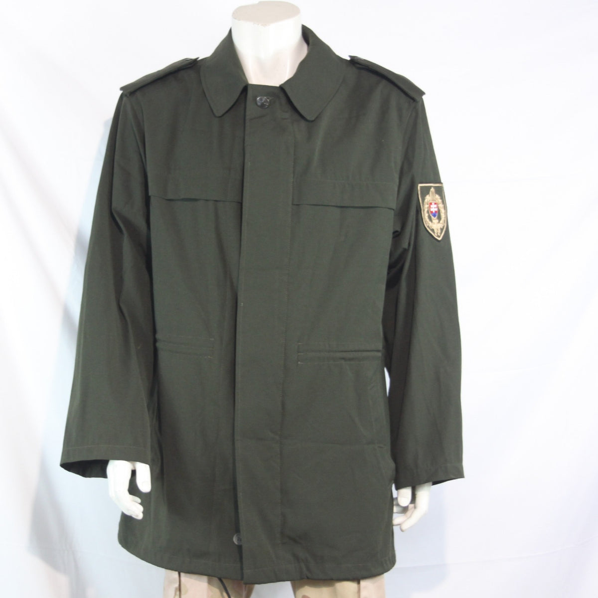 Czech Genuine Surplus Army Jacket Olive Microfibre Parka Unlined 44-46" (4027)