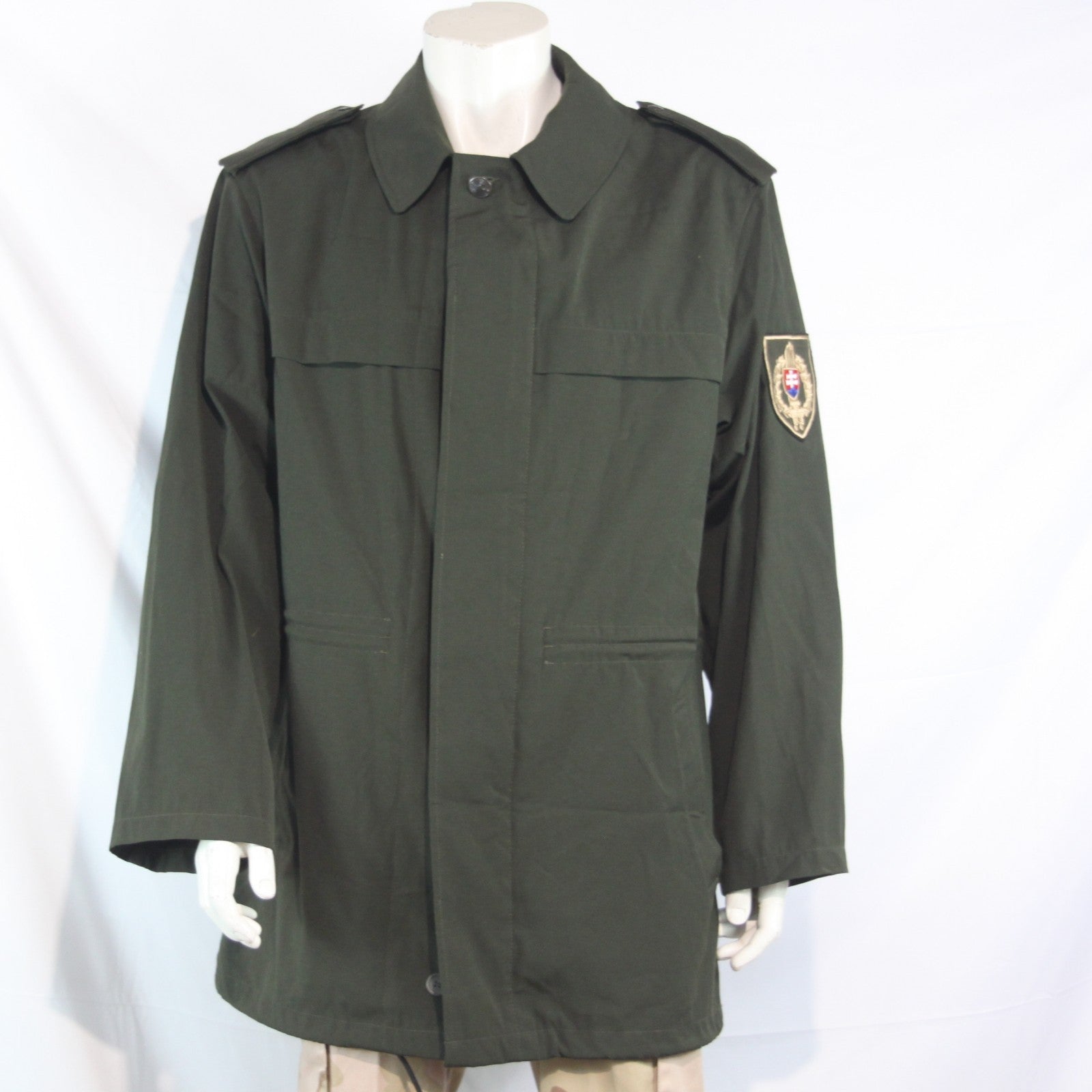 Czech Genuine Surplus Army Jacket Olive Microfibre Parka Unlined 44-46" (4027)