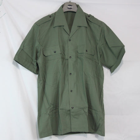 New Spanish Army Shirt Lightweight Green Genuine Surplus 41cm Collar 16" (4139)