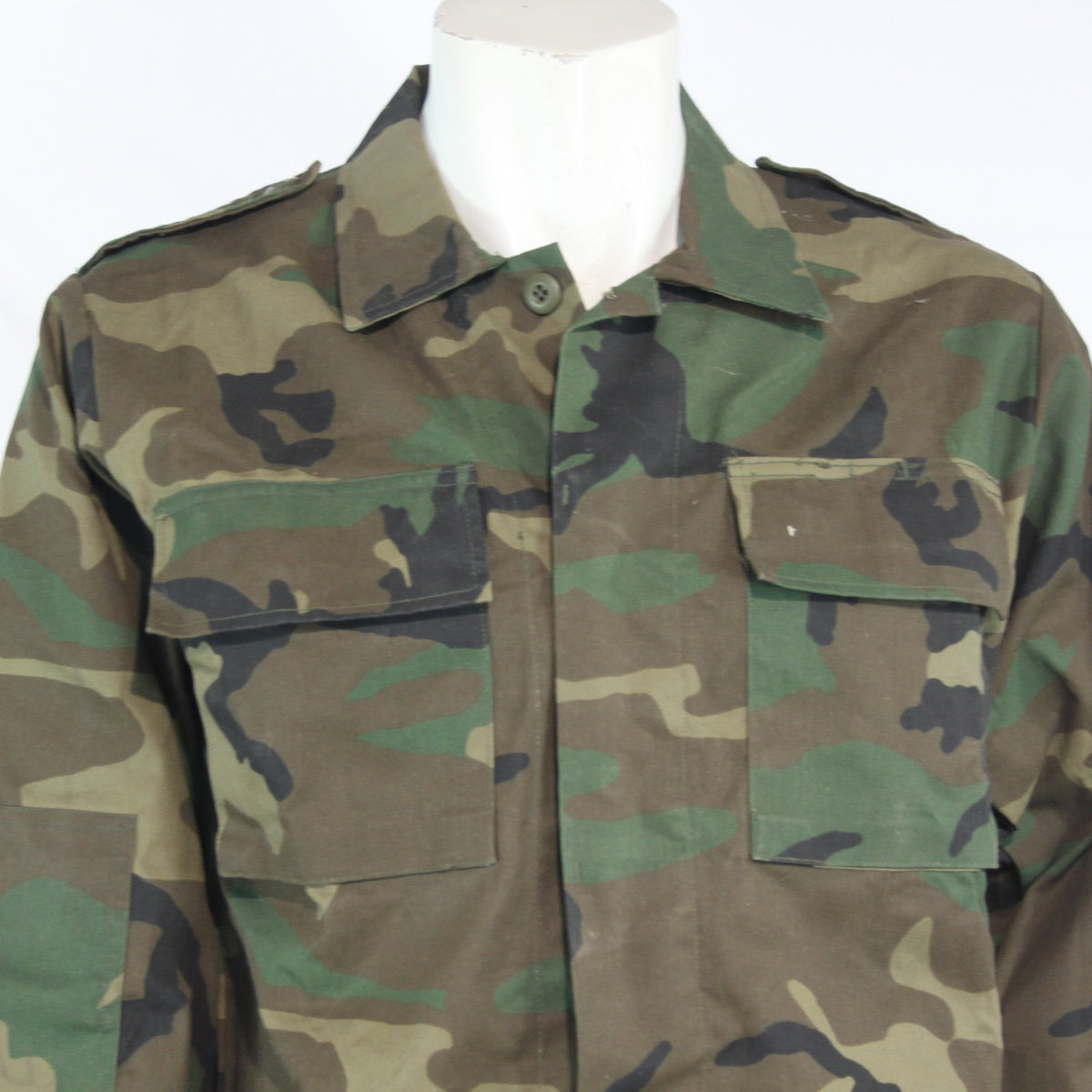 Truspec Military Style Camo BDU Shirt Woodland Camouflage Small Long (4144)