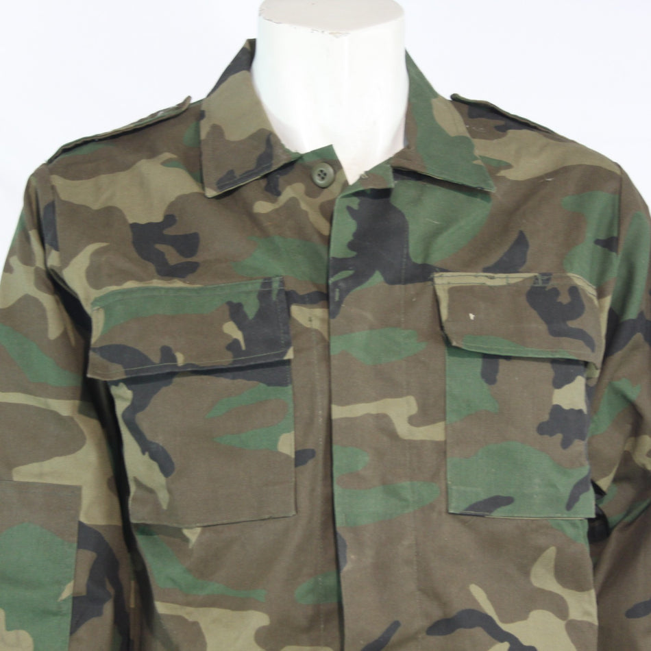Truspec Military Style Camo BDU Shirt Woodland Camouflage Small Long (4144)