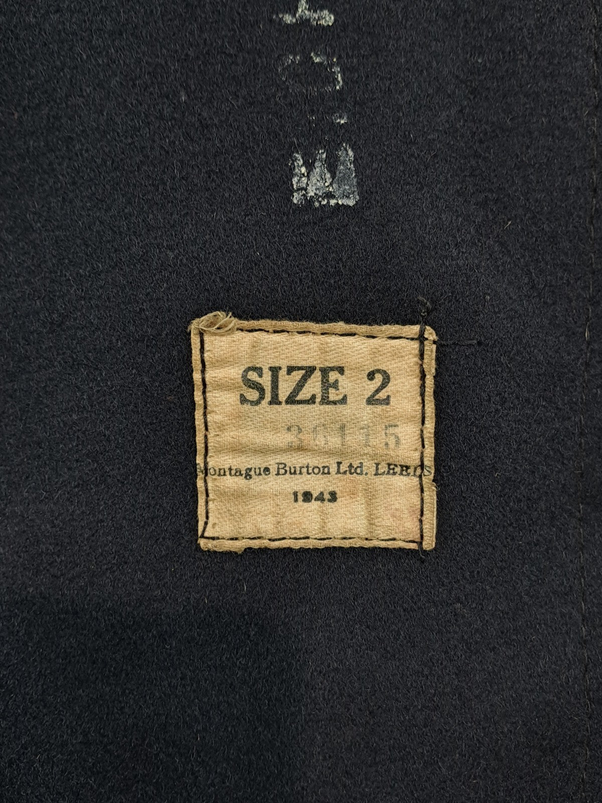 Genuine Surplus Vintage 1943 British Royal Navy Wool Greatcoat 34-36" (1319)