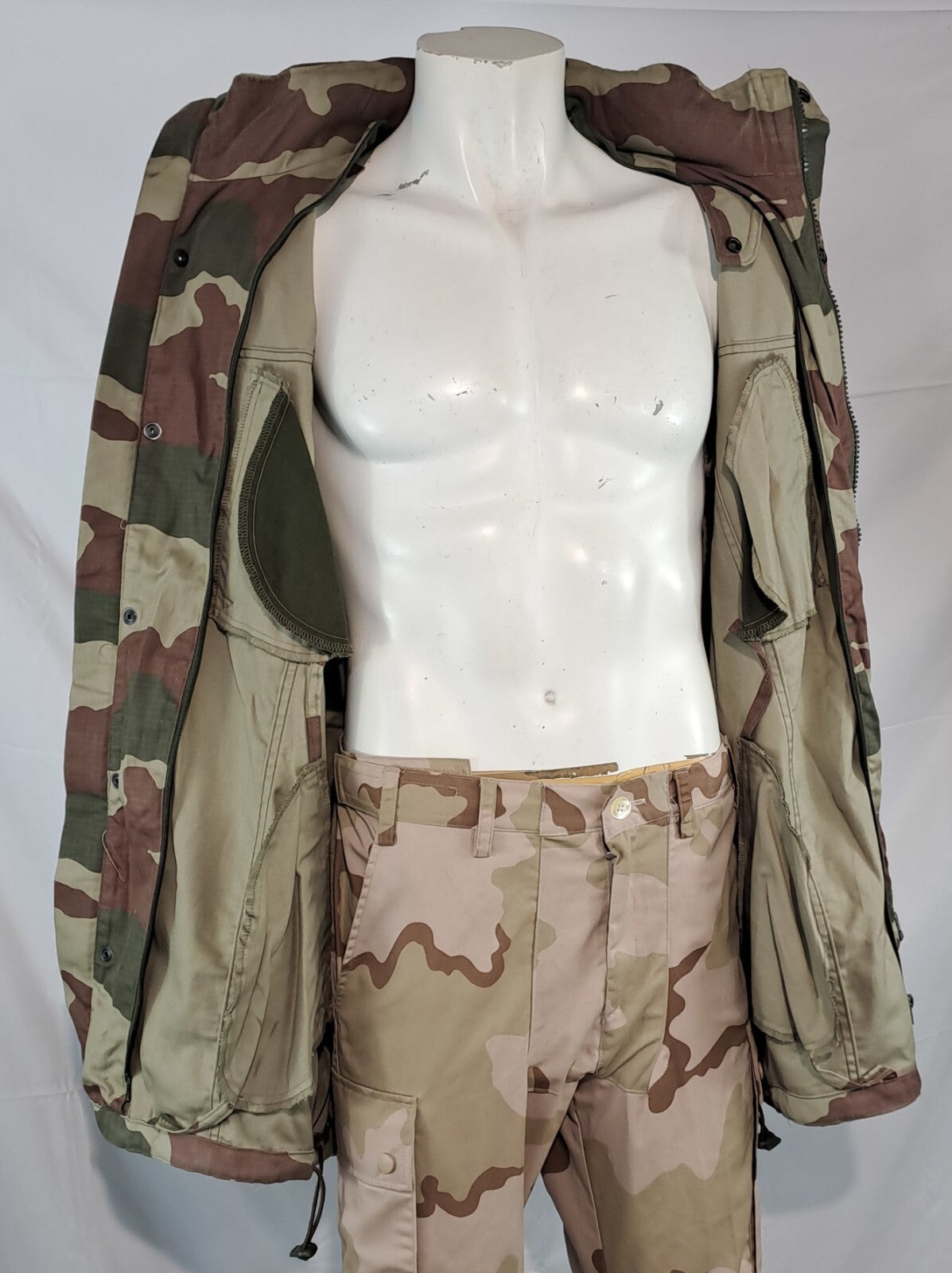 Genuine Surplus Turkish Army Parka Un-Lined Camouflage Coat jacket (2546)