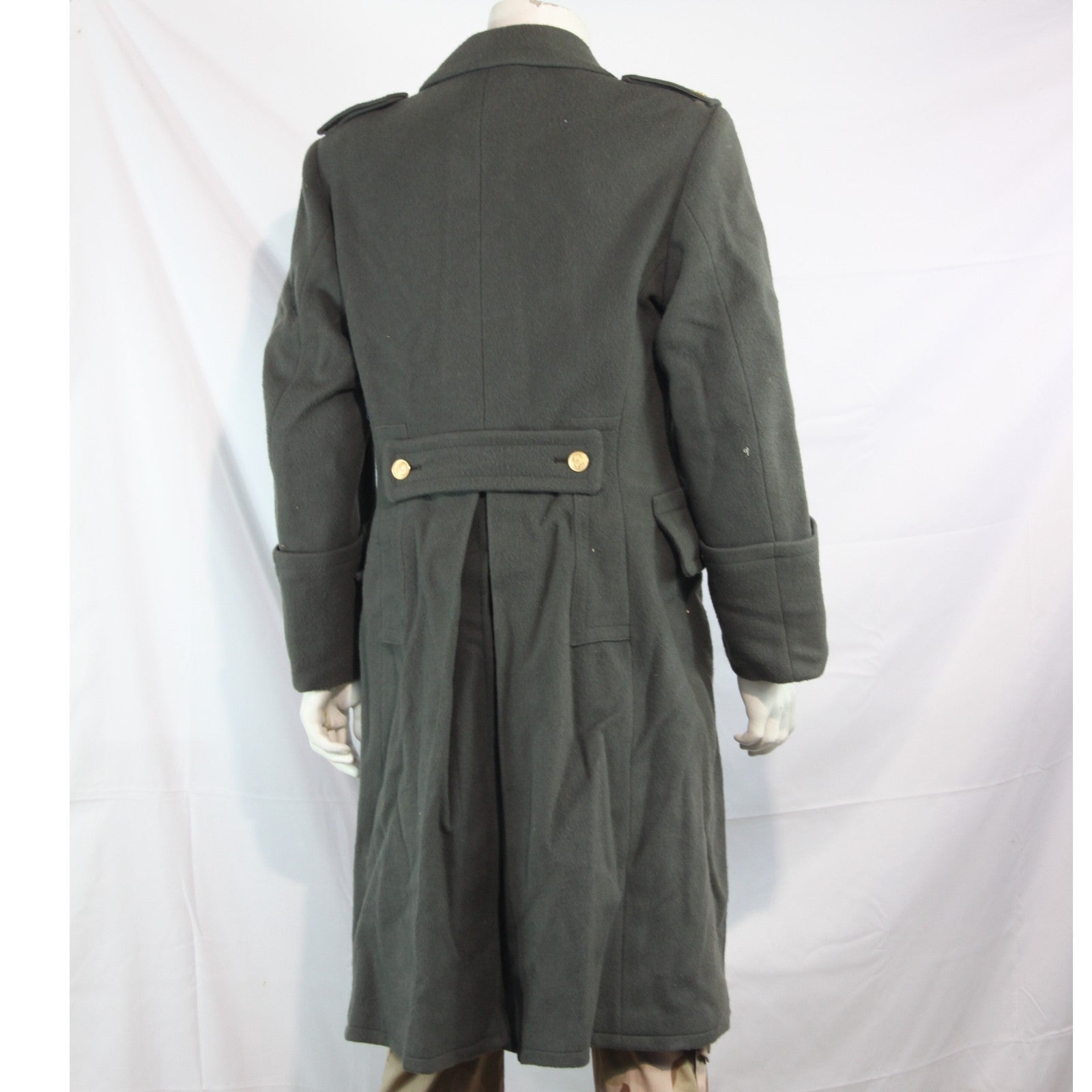Rare Austrian Army Captains Greatcoat Grey Genuine Surplus Faded 36-38" (3794)