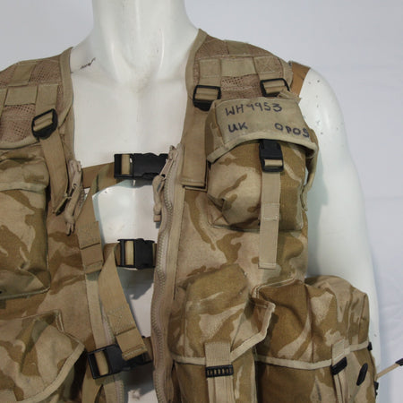 British Army Assault Vest Desert Camouflage DPM Genuine Surplus 3980