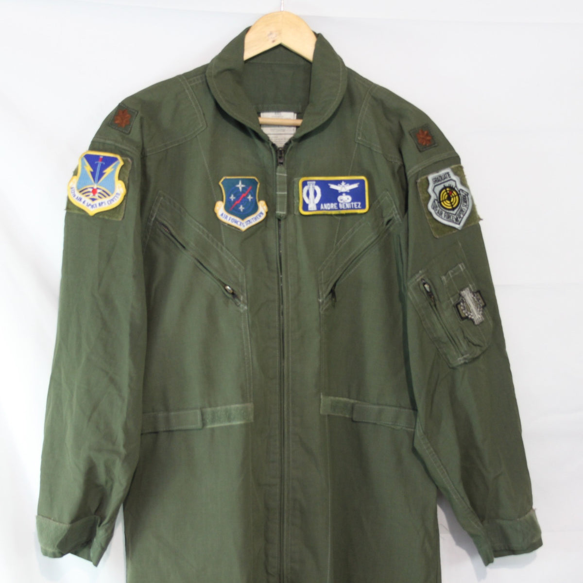 US Airforce Flight Suit Coverall Badged Genuine Surplus 44" Chest Short (3519)