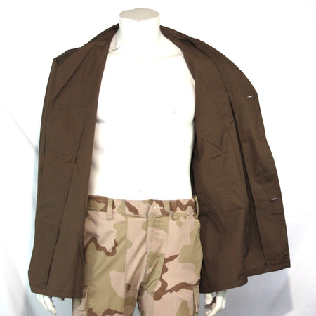 Genuine Surplus Brown Warehouse Coat / Work Jacket Lightweight (3414)