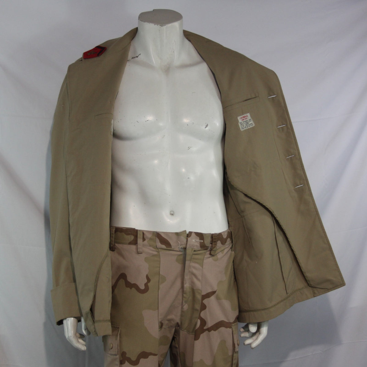 1960's French Artillery Major's Dress Jacket Sand Army Genuine Surplus 40"(4134)