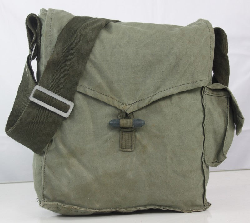 Vintage Army Small Side Bag Canvas Genuine Surplus Bulgarian Cold War (4003)
