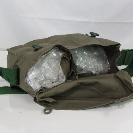 Genuine Surplus Bulgarian Army Side Bag Cotton Canvas Type Fabric Olive  (3410)