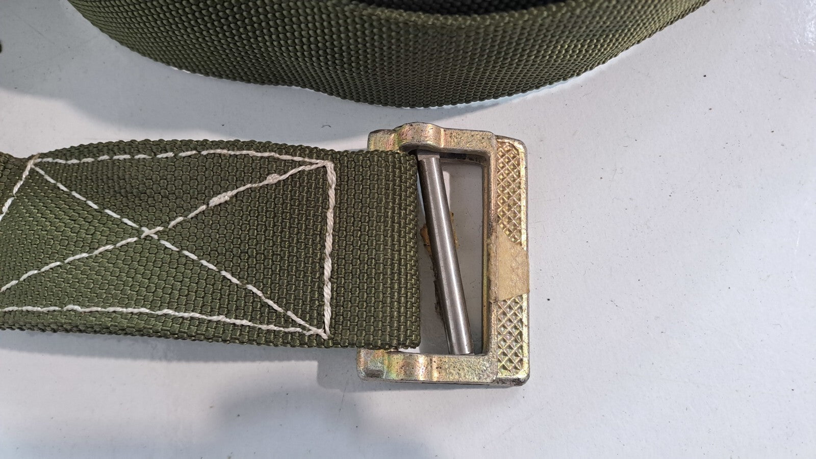 Genuine Surplus Vintage French Army Strap With Buckle Strop Damaged (3099)
