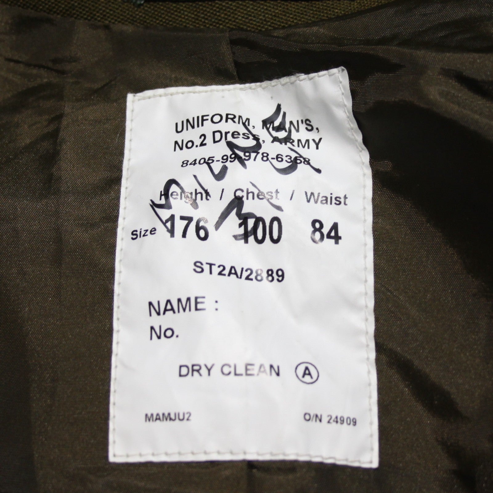 Genuine Surplus British Army REME Dress Uniform Jacket Olive 38" S-R (3572)