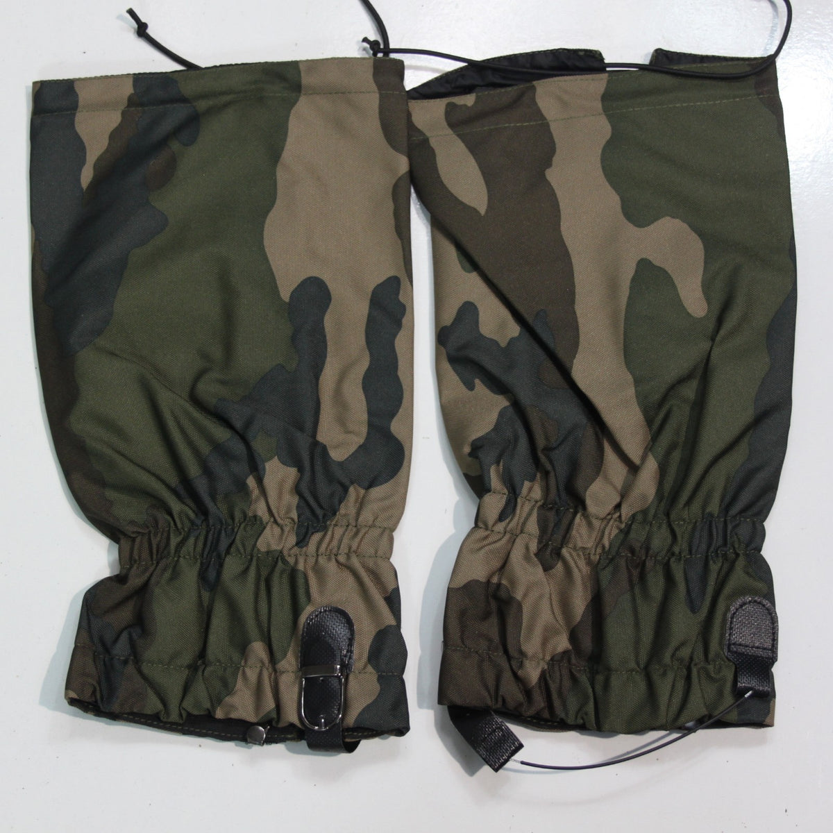 Waterproof Woodland Camo Gaiters with wire underfoot strap PVC Coated Adult 3948