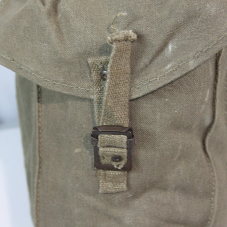 Genuine Surplus Vintage Italian Army Chain Fasten Canvas Bergen Rucksack (4152)