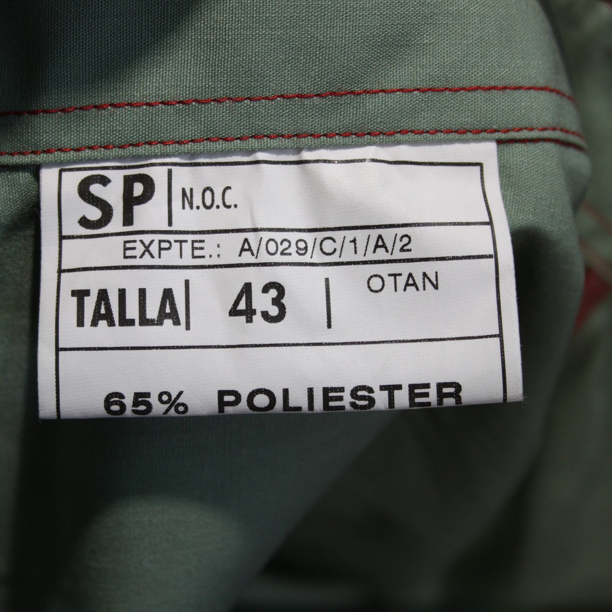Spanish Civil Guard Long Sleeve Shirt Genuine Surplus  Green 42" Chest (4070)