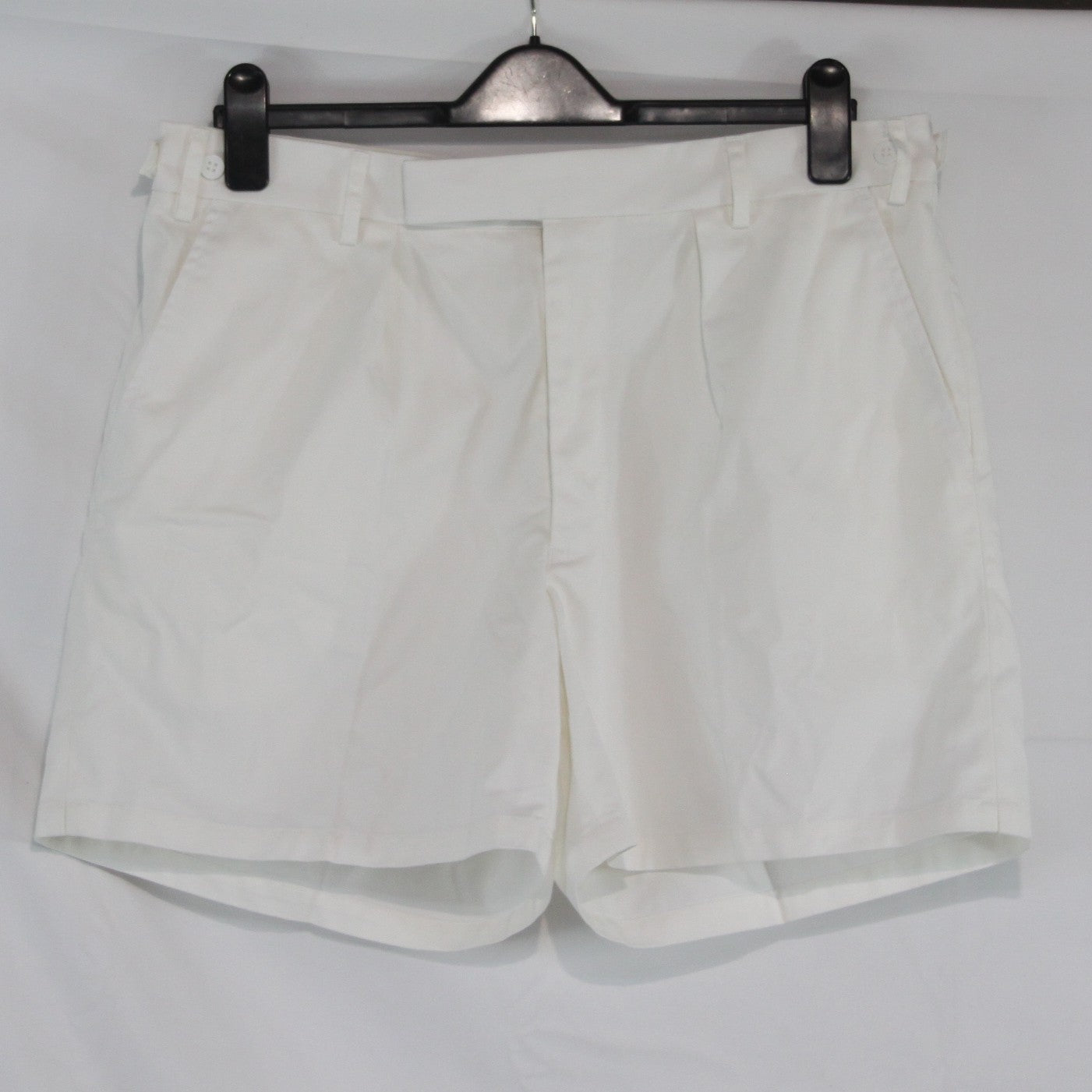 Vintage British Military Shorts White Genuine Surplus Tri-Service Mens PTI(4422)