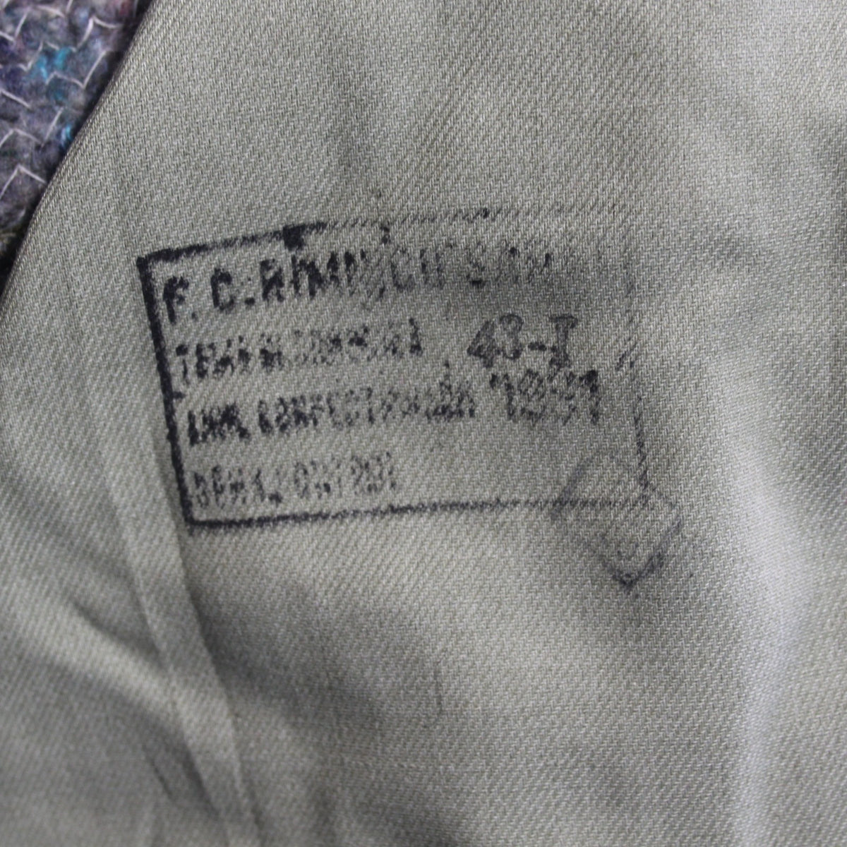 Vintage USSR Soviet Era Parka Winter Coat Padded Khaki Surplus 36-38" (3664)