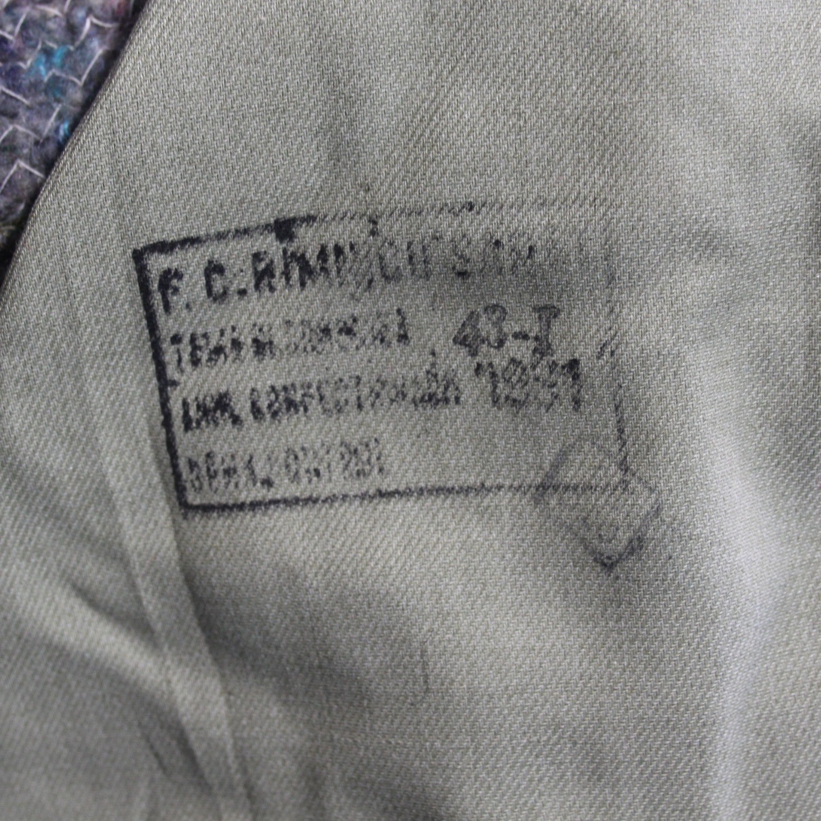 Vintage USSR Soviet Era Parka Winter Coat Padded Khaki Surplus 36-38" (3664)