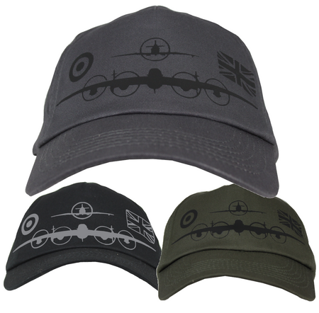 Warbird Print Exclusive Printed Baseball Cap Cotton Lancaster Spitfire RAF Plane