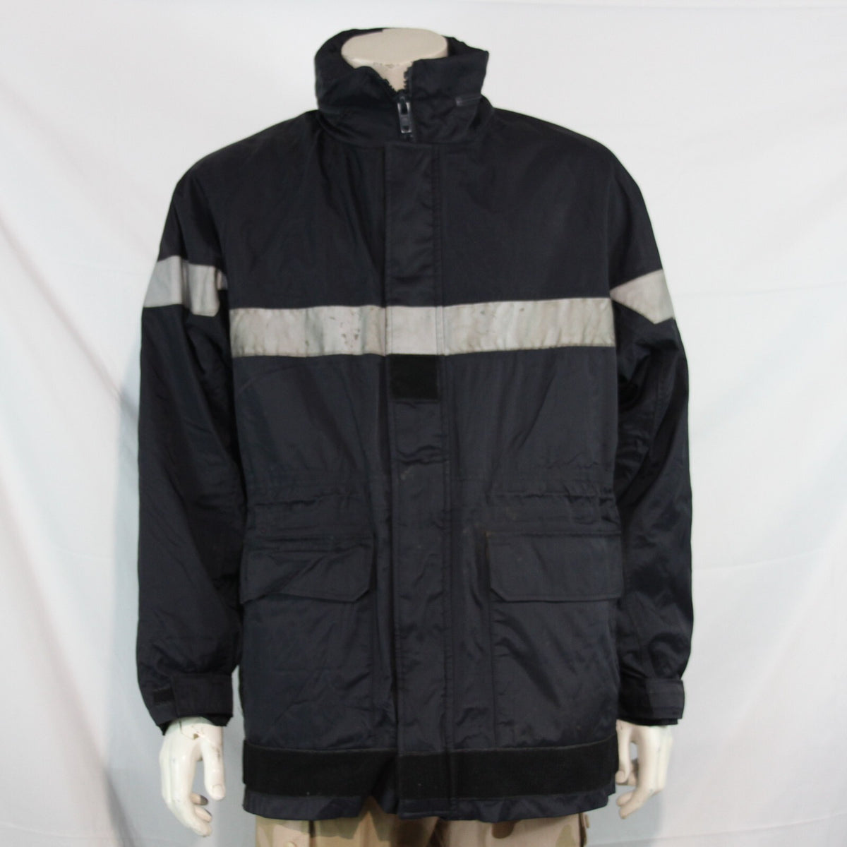 Genuine Surplus French Firefighters jacket Navy Water Resistant 46" (3219)