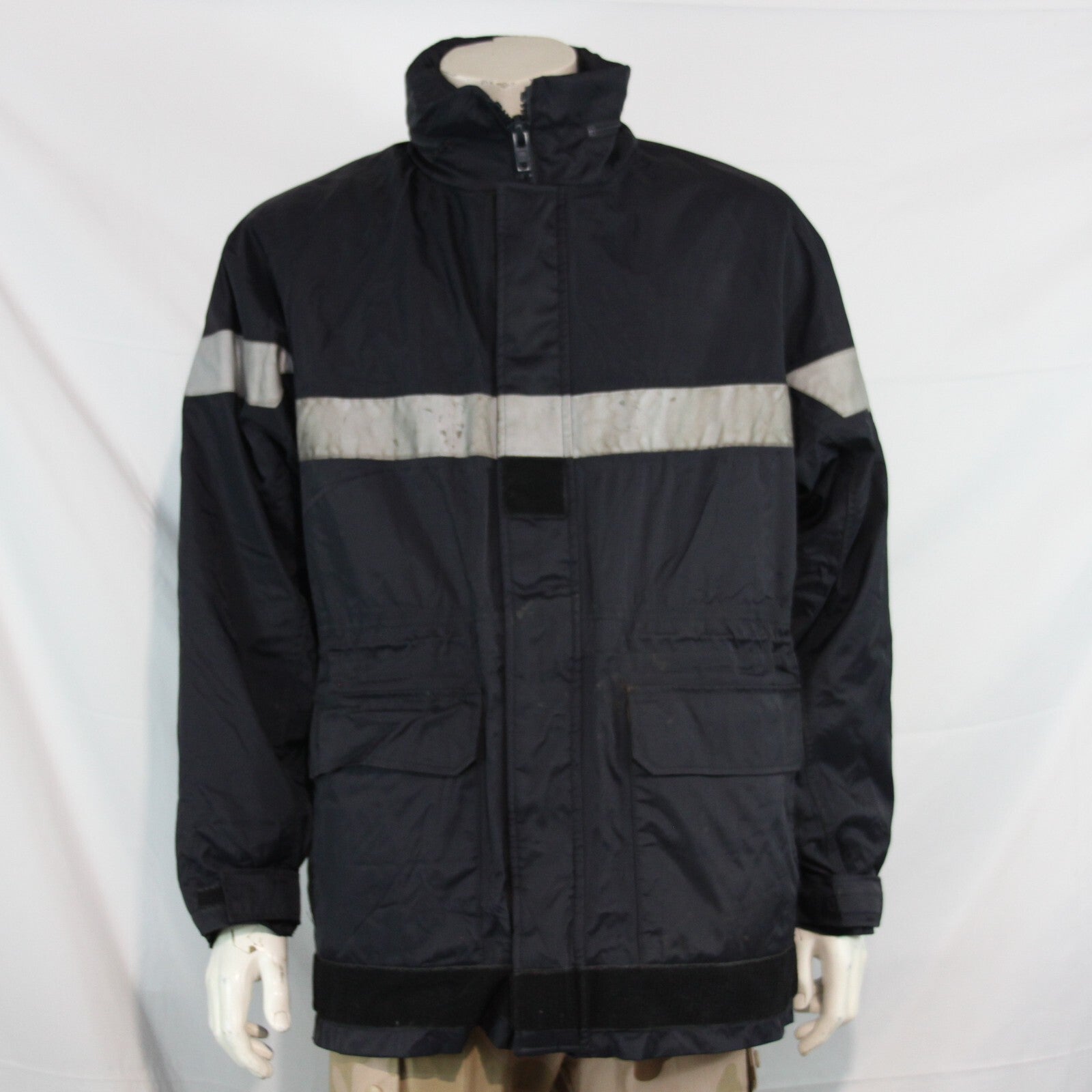 Genuine Surplus French Firefighters jacket Navy Water Resistant 46" (3219)