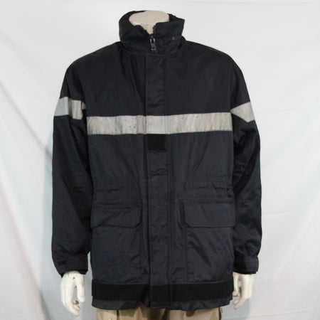 Genuine Surplus French Firefighters jacket Navy Water Resistant 46" (3219)