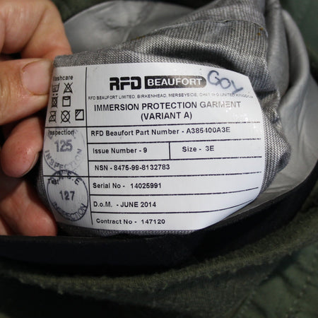 Genuine Surplus British RAF Pilots Beaufort Immersion Suit 38" Tall (3529)