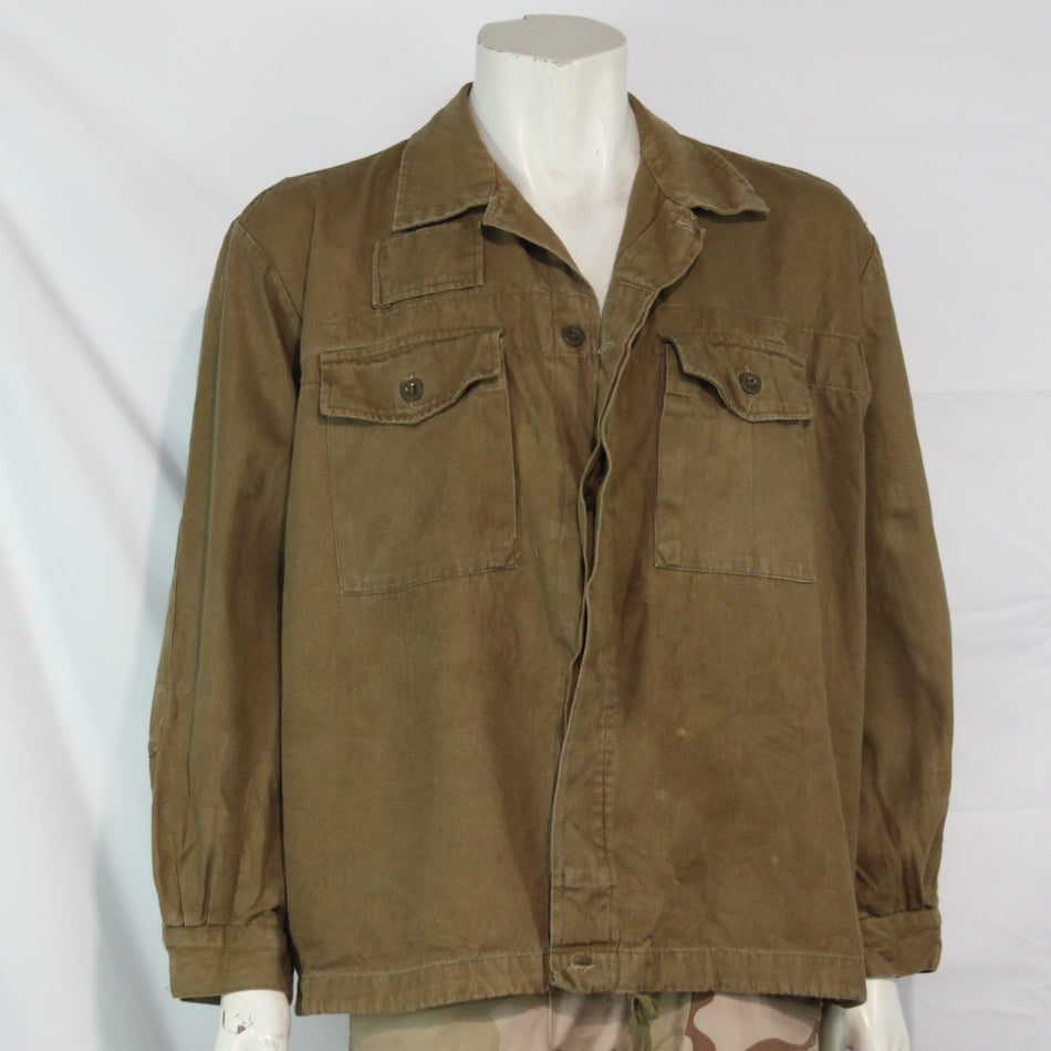 Genuine Surplus Czech Army Vintage Tan Shirt Jacket Cotton 44-46" (3430)